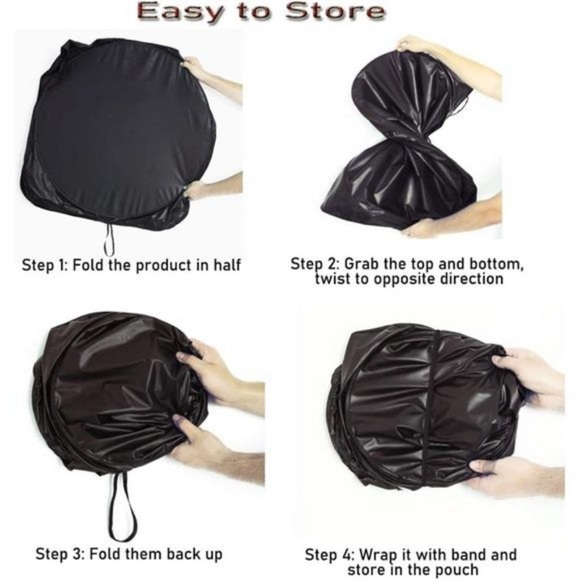 Windshield Sun Shade, Car Sun Shade for Front Window Funny Car Eyes Sunshades - Picture 4 of 6